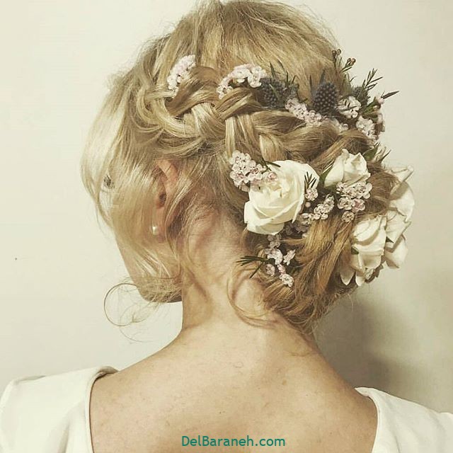 مدل مو با گل طبیعی (۶)