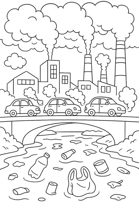 Air Pollution Coloring Worksheet10 (4)