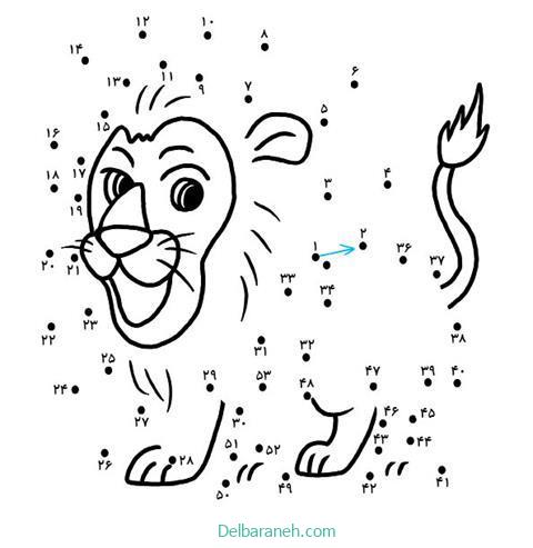 نقاشی وصل کردن اعداد (۶۲)
