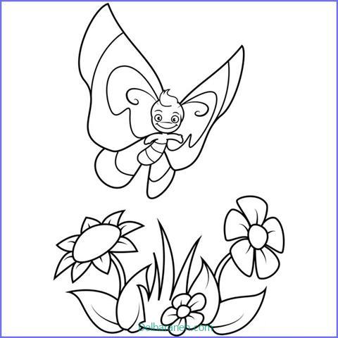 نقاشی کودکانه پروانه (۳۲)