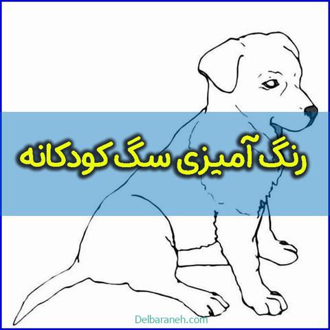 کاربرگ رنگ آمیزی سگ کودکانه ؛ بیش از 60 عکس رنگ آمیزی سگ فانتزی و کارتونی
