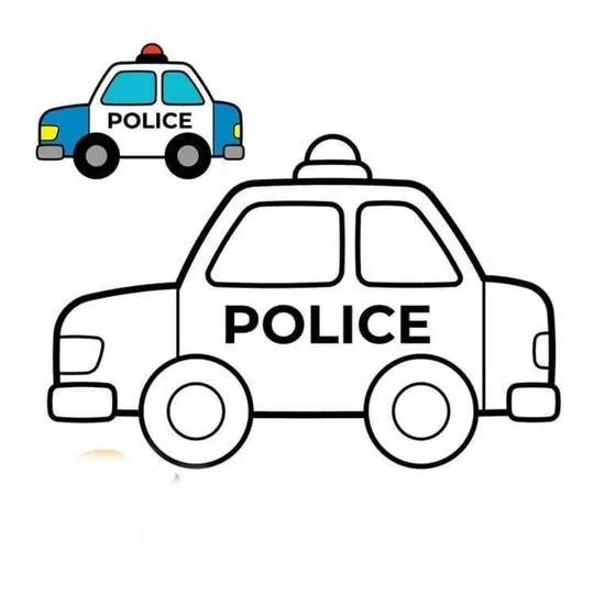 Police car coloring worksheet01 (13)