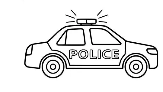 Police car coloring worksheet01 (20)