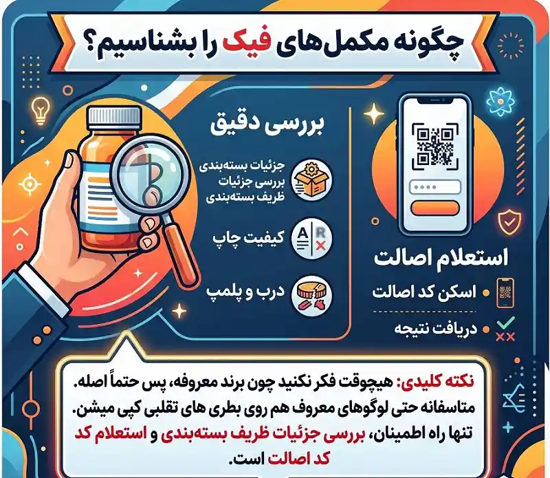 چگونه مکمل فیک را بشناسیم