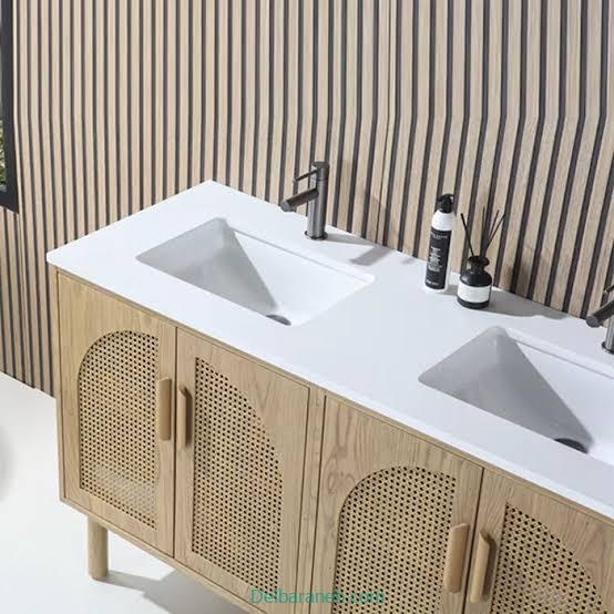 بررسی روشویی کابینتی چوبی و روکش چوب