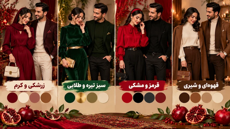 برای شب یلدا چی بپوشیم؟ ایده های استایل زنانه و مردانه 1405 برای شب یلدا چی بپوشیم؟ ایده های استایل زنانه و مردانه 1405